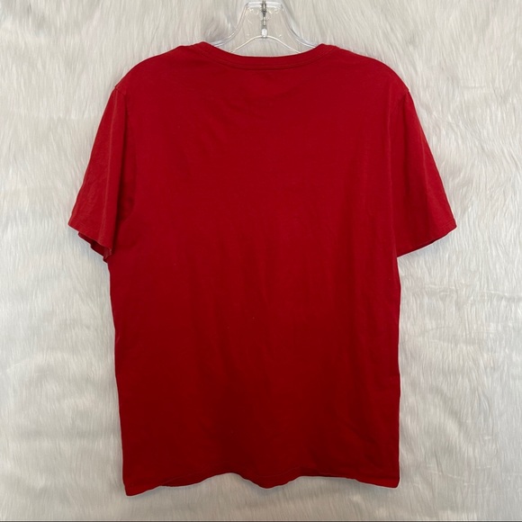 Nike Red Athletic Cut Checkerboard Crewneck Shirt - Picture 4 of 4